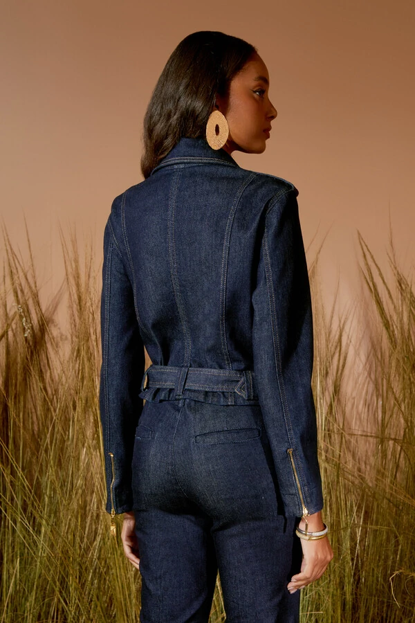 Jaqueta Jeans Escura Perfecto