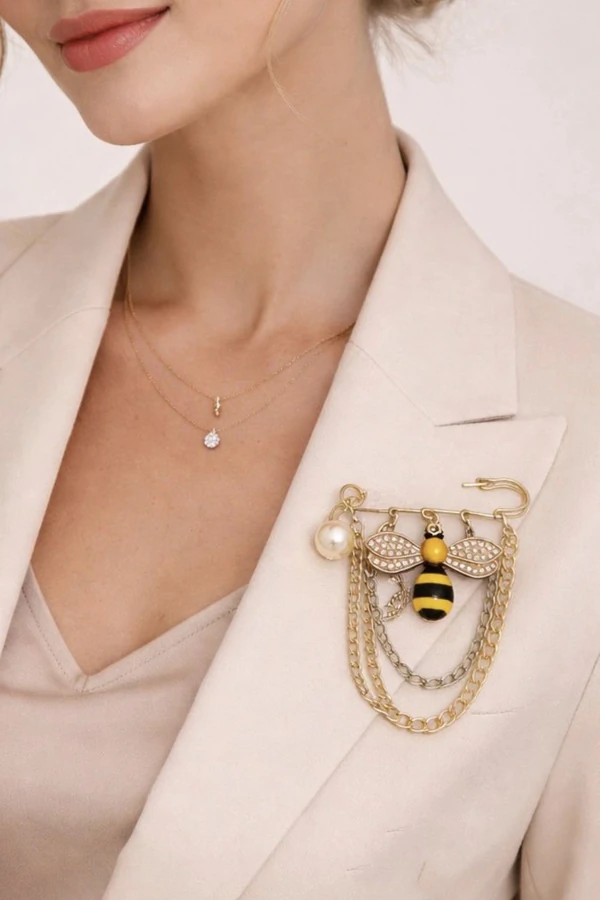 Broche Alfinete Abelha