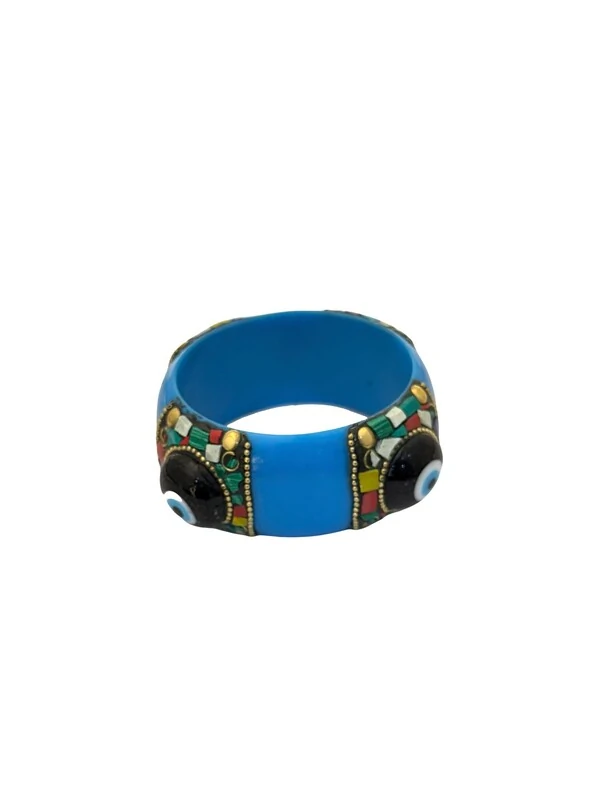 Pulseira Resina Olho Grego Marroquina