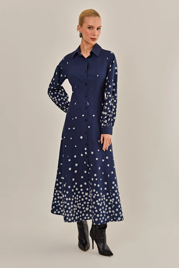 Vestido Eucalipto Tricoline
