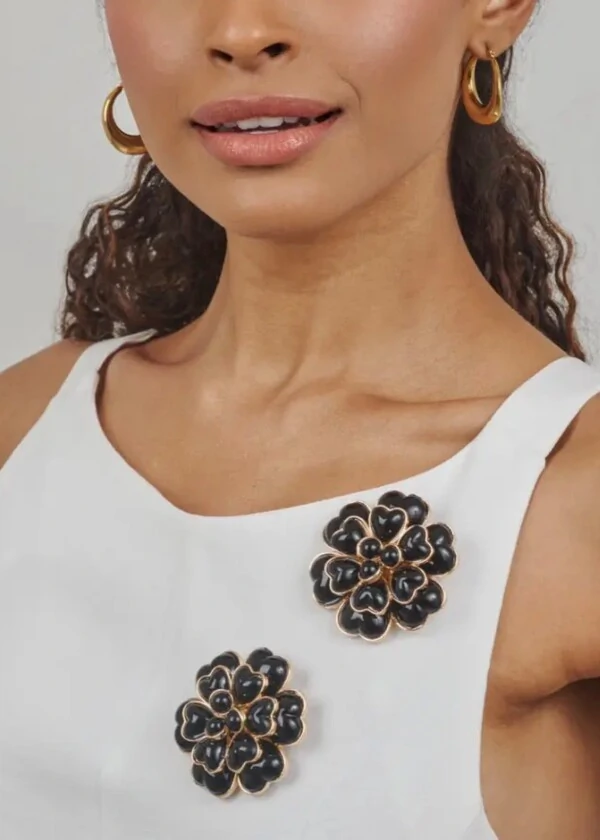 Broche Flor Resina