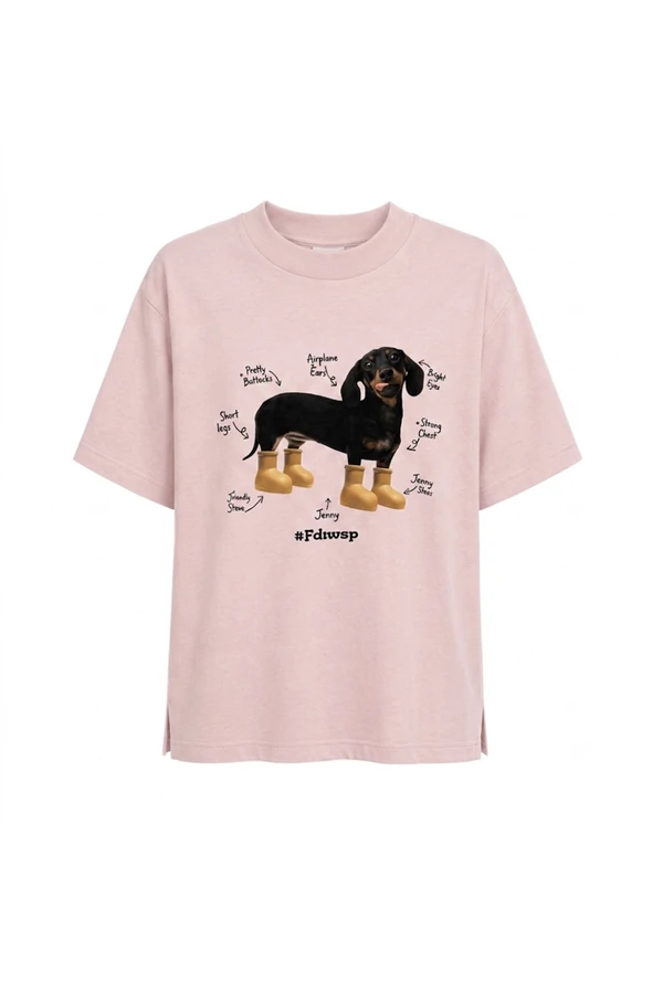 Camiseta Dog Rosa