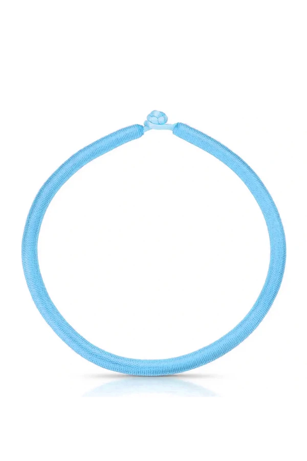 Cordão de Seda Coral Azul