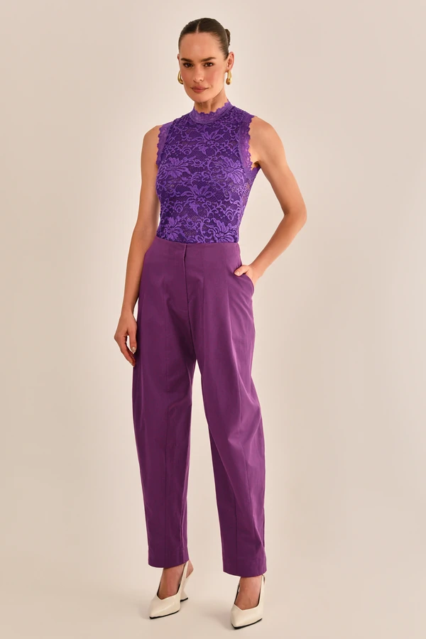 Calça Ully Alfaiataria de Algodão