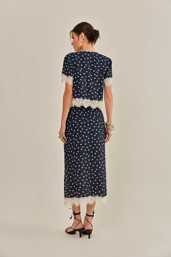 Saia Havana Crepe de Viscose
