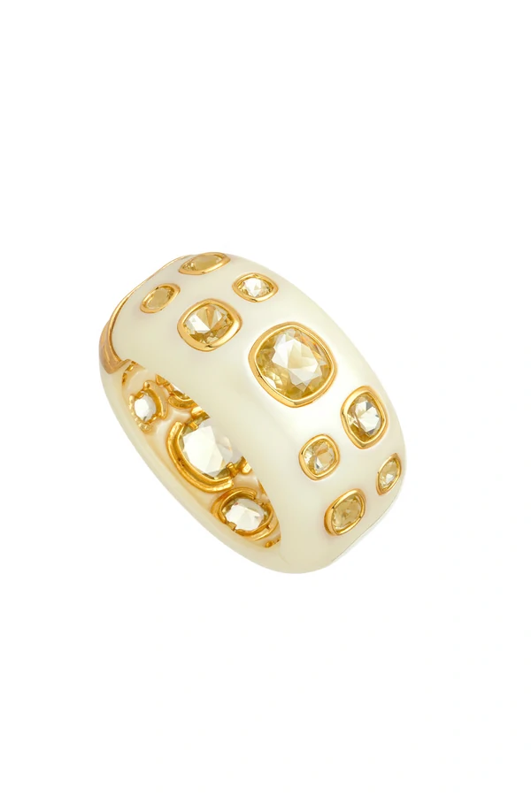 Pulseira de Resina com Cristais
