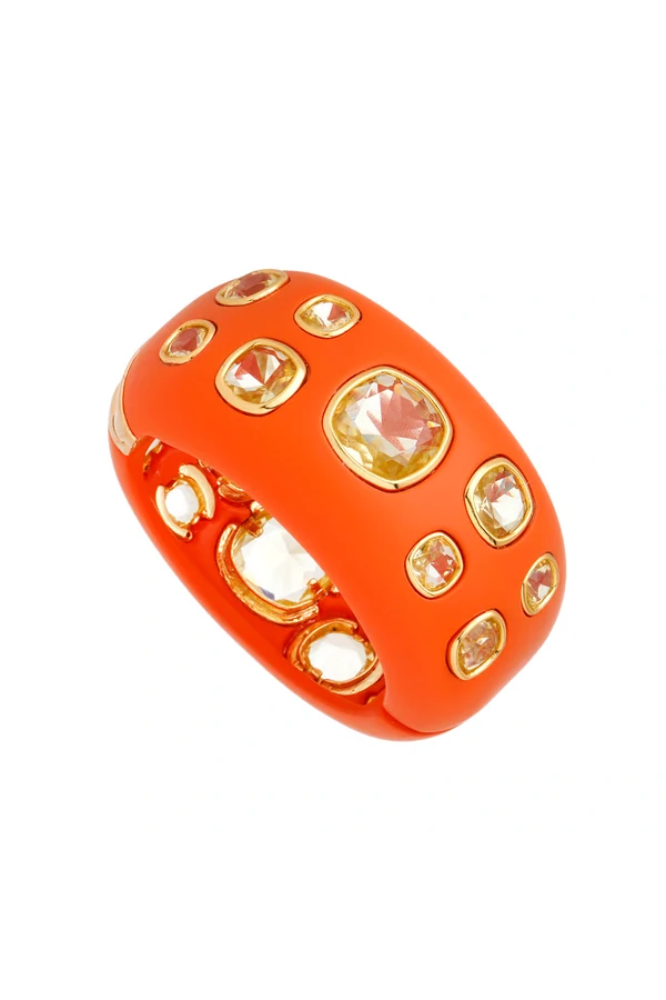 Pulseira de Resina com Cristais