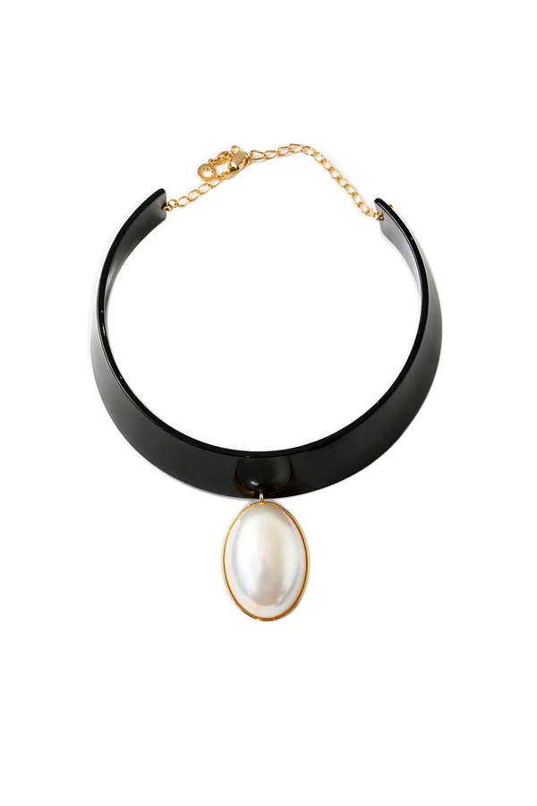 Choker Pingente Pérola