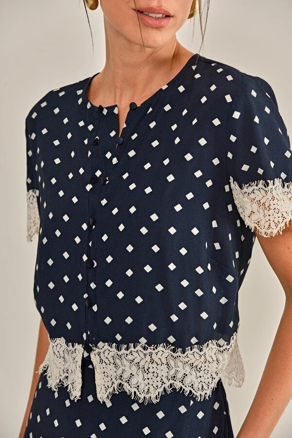 Blusa Ilza Crepe de Viscose
