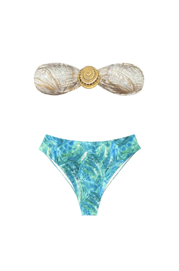 Biquini Abalone Detalhe Dourado