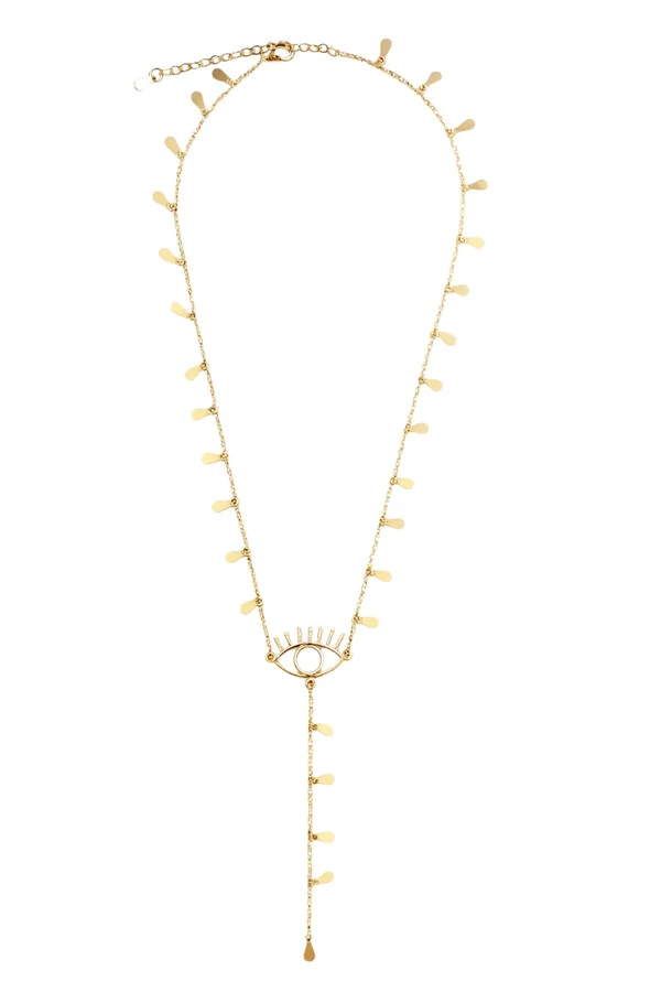 Colar Olho Grego Vibes Dourado