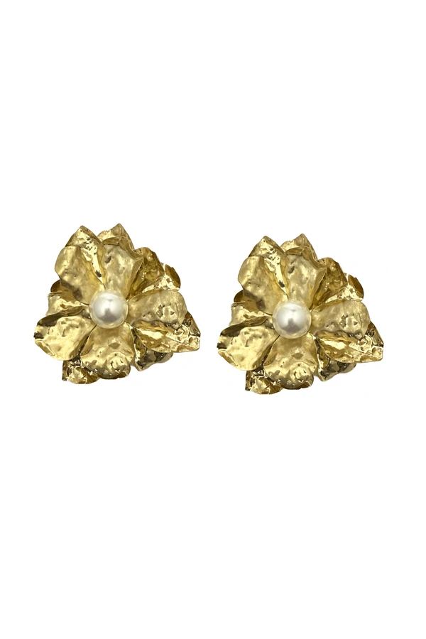 Maxi Brinco Flor 3D Martelada