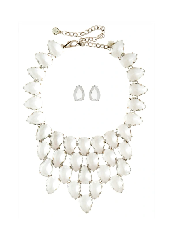 Kit Maxi Colar e Brinco Gota