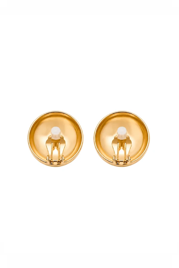 Brinco Canopla de Pressão Dourado