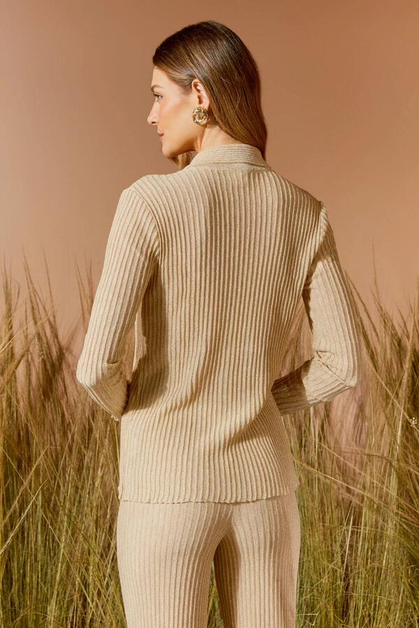 Camisa Tricot Lurex