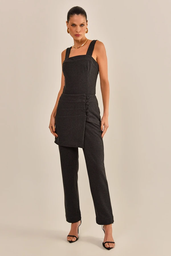 Calça Zaira Alfaiataria Risca de Giz