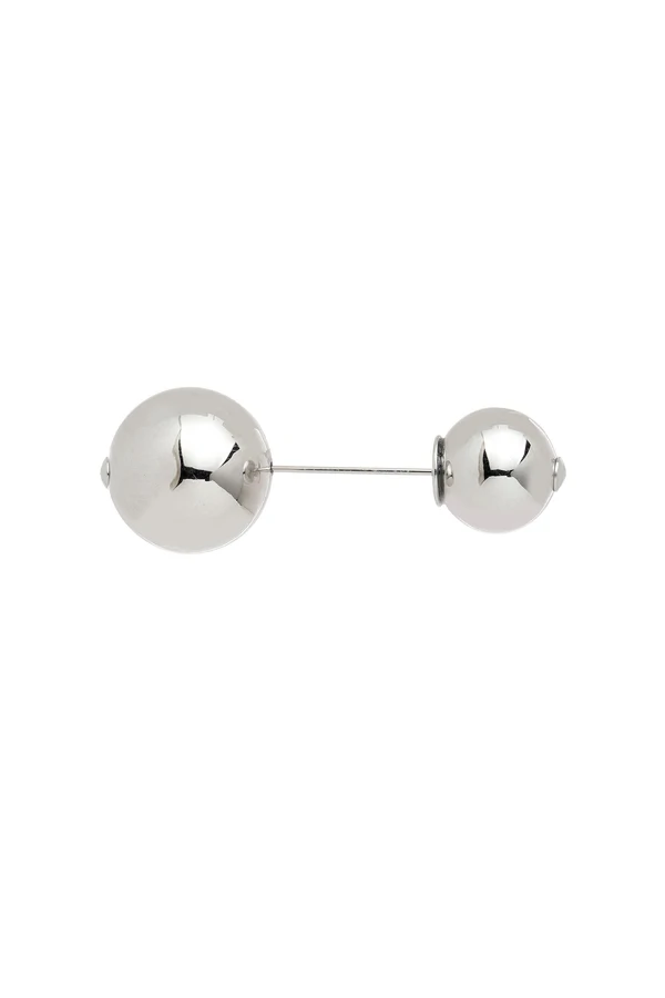 Broche Alfinete Bola Metal Prateado
