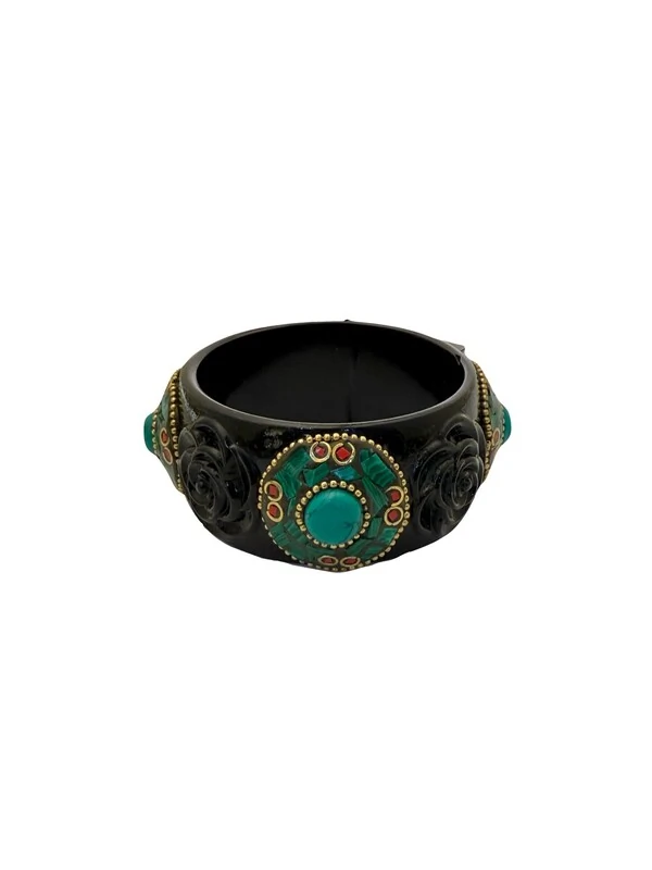 Pulseira Resina Flores Marroquina
