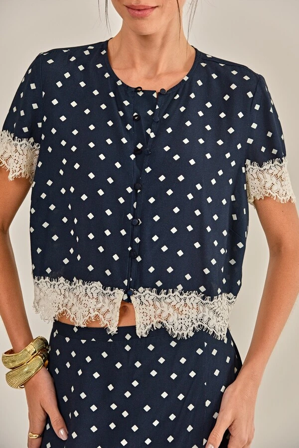 Blusa Ilza Crepe de Viscose