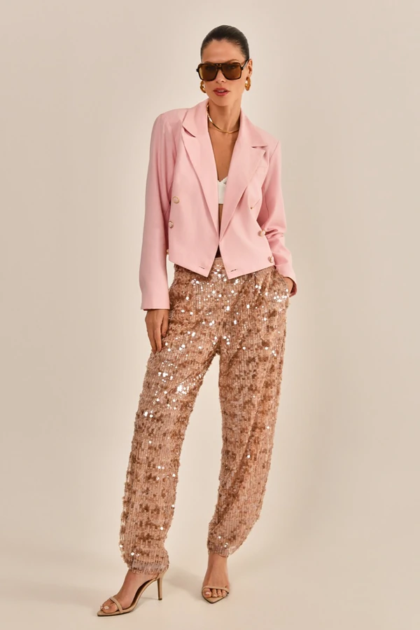 Calça Believe Paetê