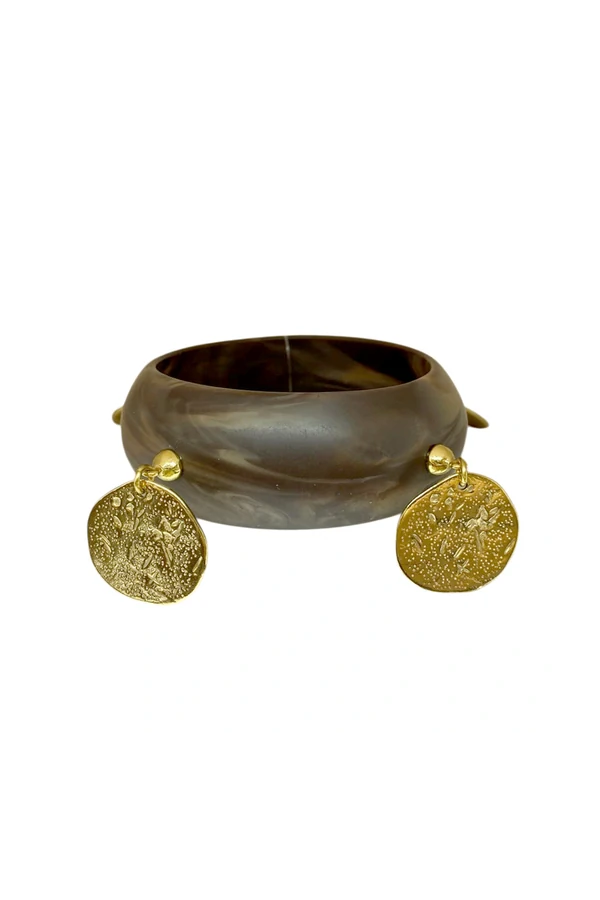 Pulseira Resina com Moedas