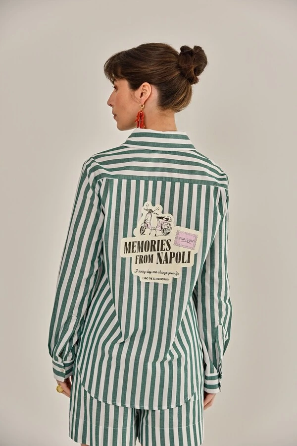 Camisa Lajos Tricoline Verde