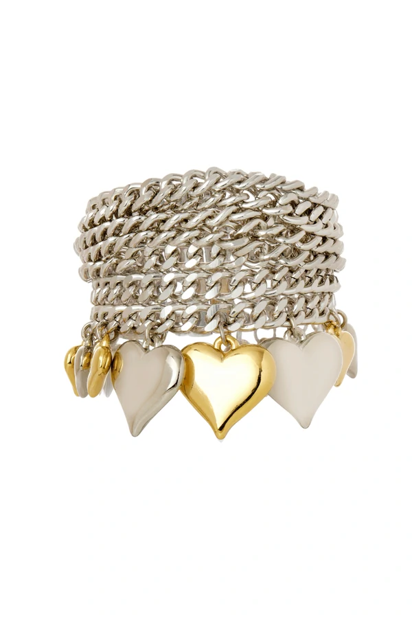 Pulseira Elos Heart Mix Banhos