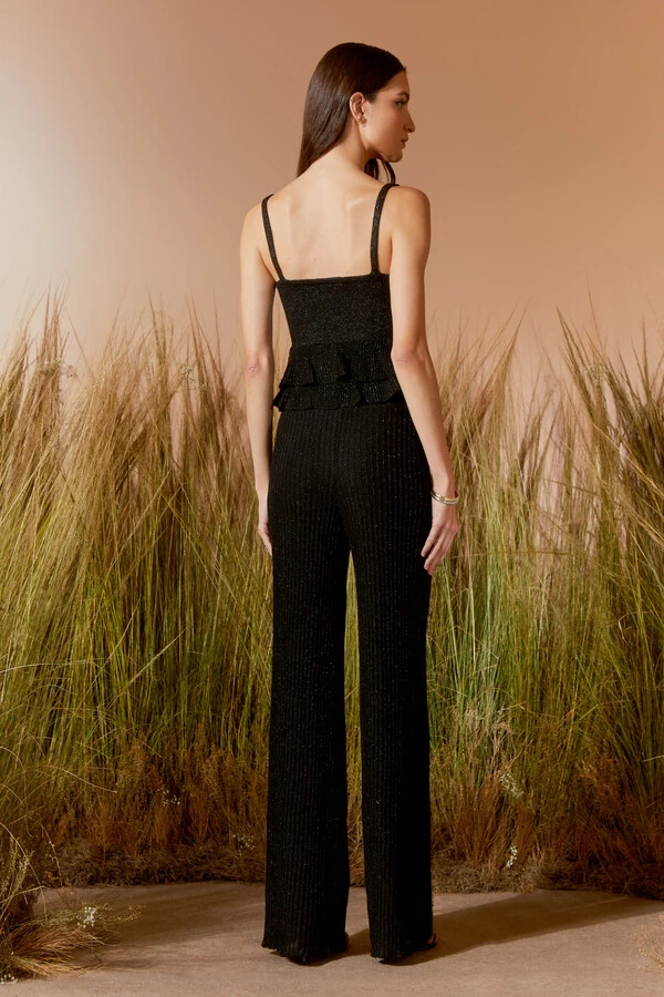 Calça Tricot Lurex