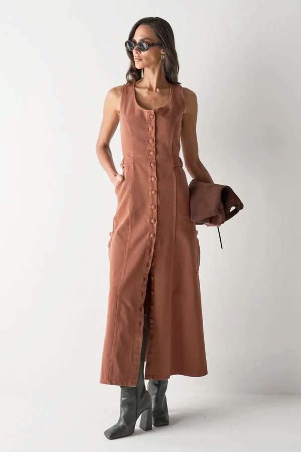 Vestido de Sarja Livia