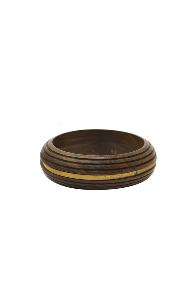 Pulseira Madeira Frizo Metal
