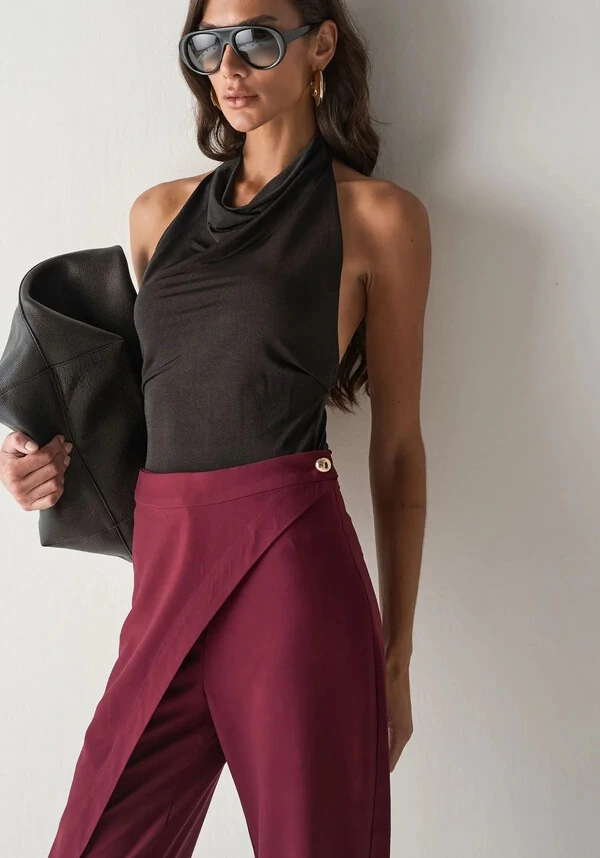 Calça de Alfaiataria Vinho