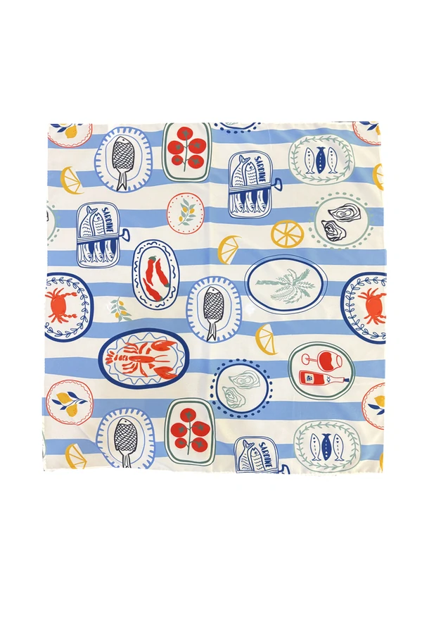 Lenço Estampado 70x70 cm