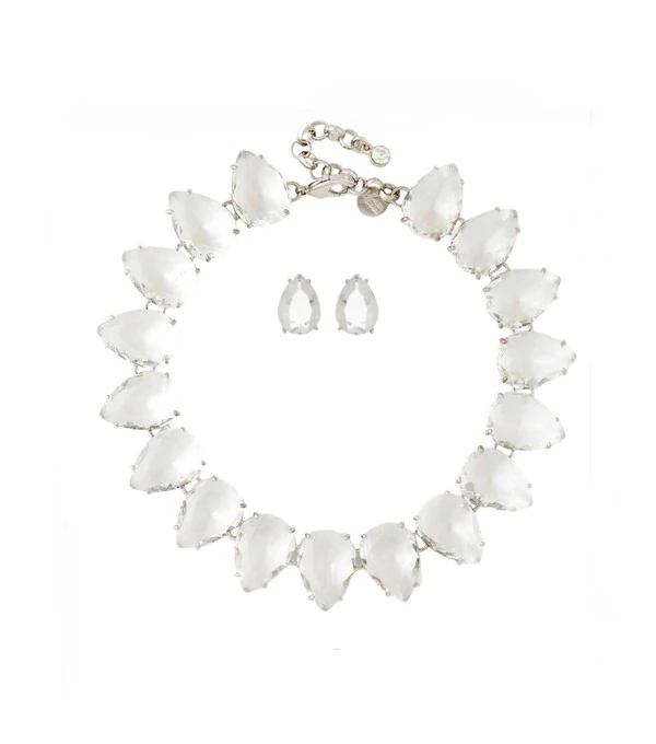 Kit Colar Curto e Brinco Gota