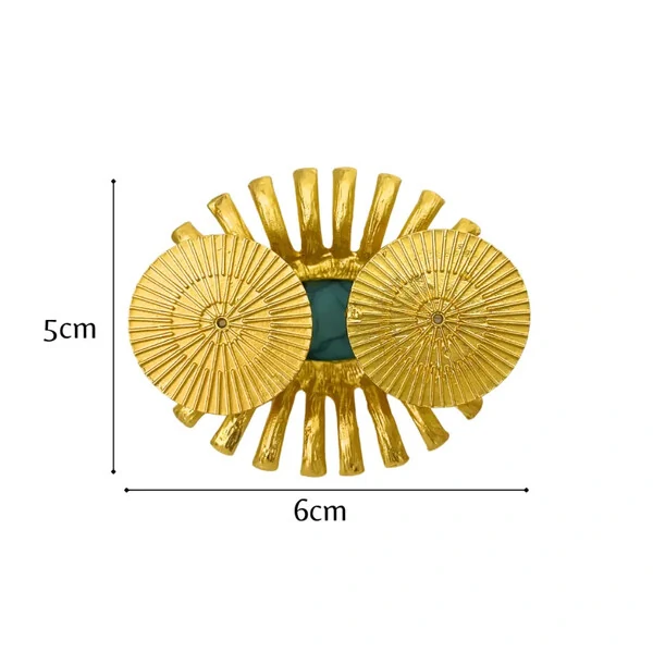Broche Raio Turquesa Imã