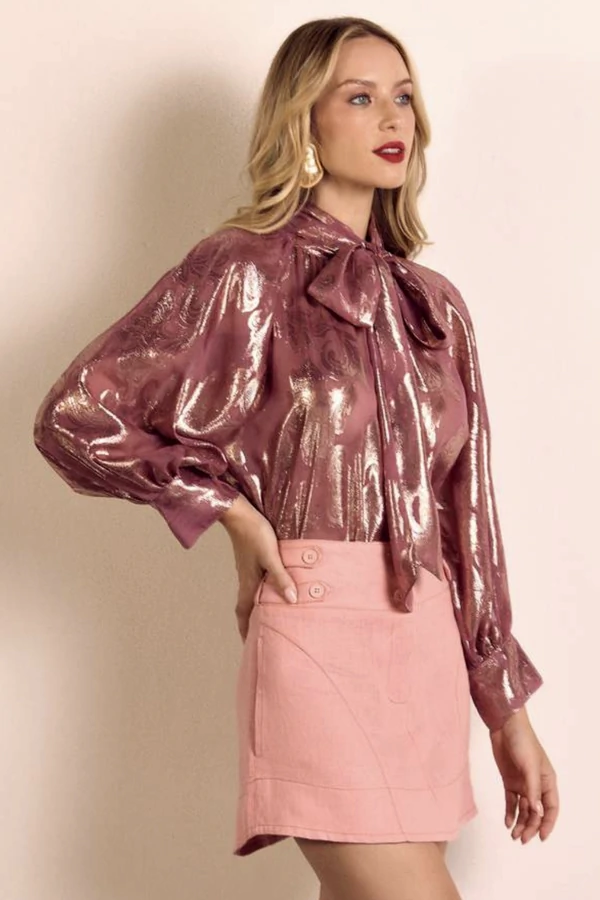 Blusa Laço Chiffon
