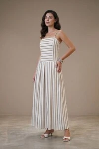 Vestido listrado Fabiana