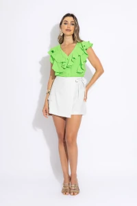Blusa babado olivia