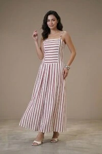 Vestido listrado Fabiana