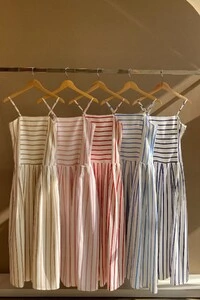 Vestido listrado Fabiana