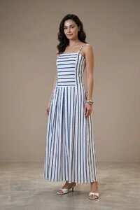 Vestido listrado Fabiana