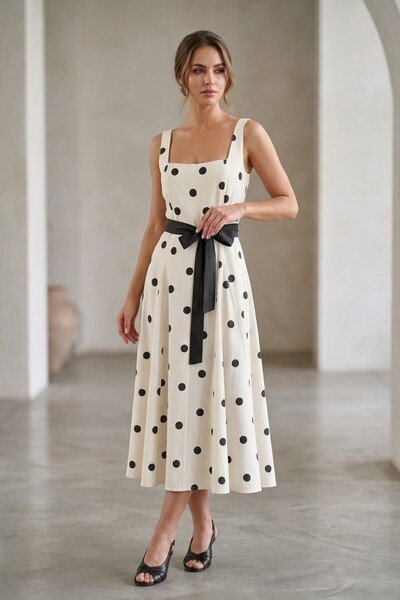 Foto Vestido poá Elis