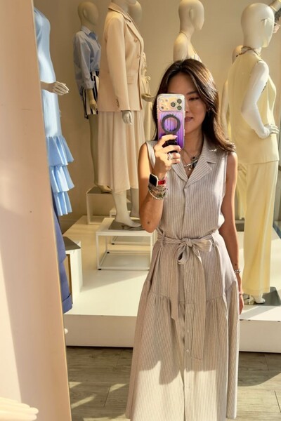 Foto Vestido Listrado Emy
