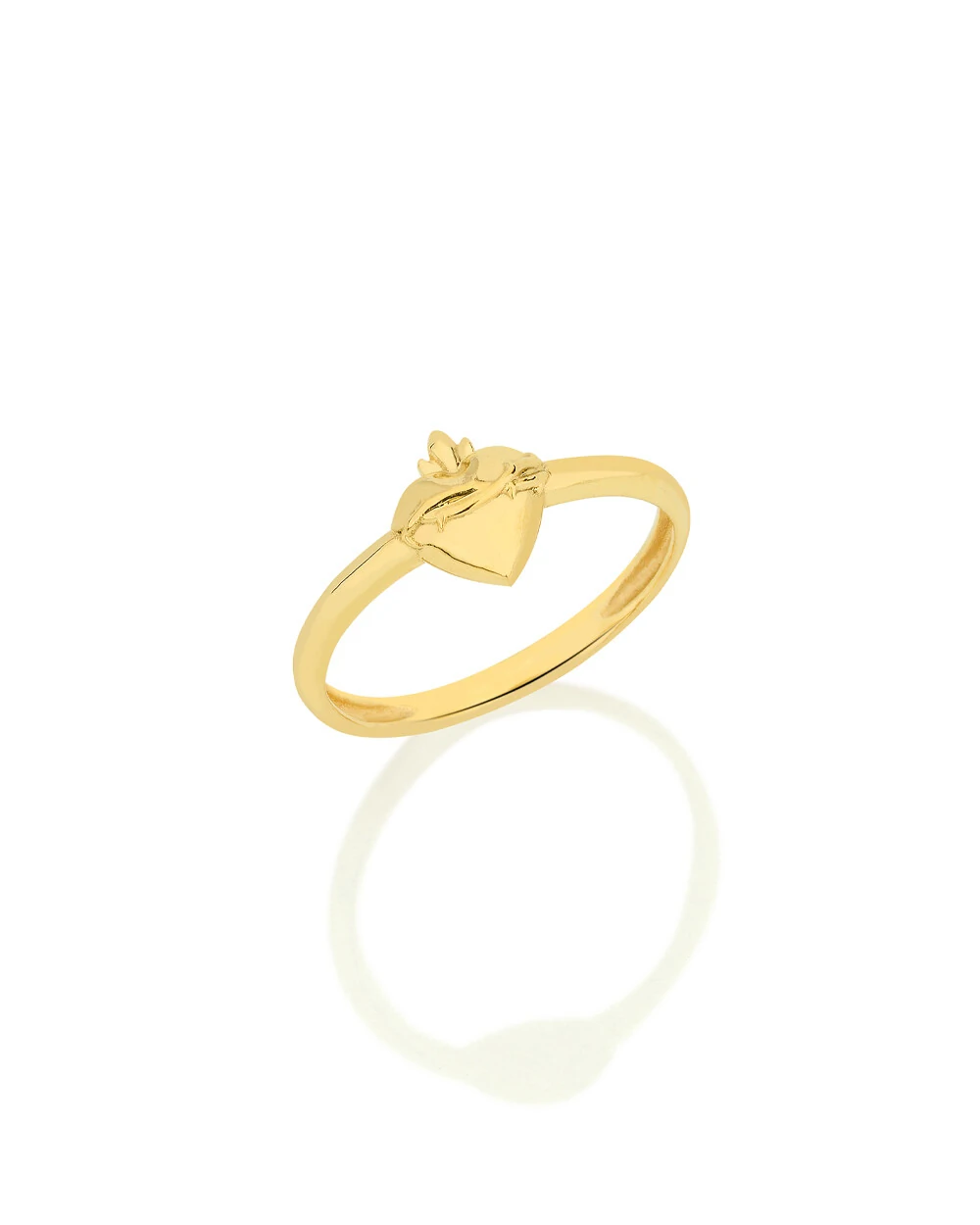 FotoAnel Sagrado Coração | Ouro Amarelo 18K