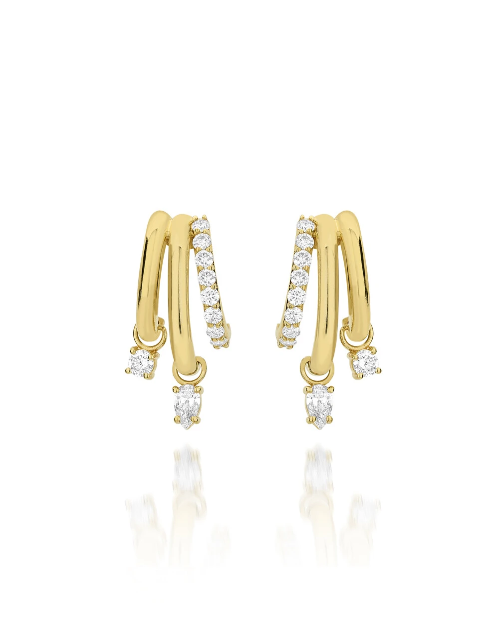 Foto Brinco Voyage Argolinhas | Ouro Amarelo 18k