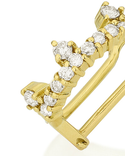 FotoPiercing Topázio Branco | Ouro Amarelo 18k