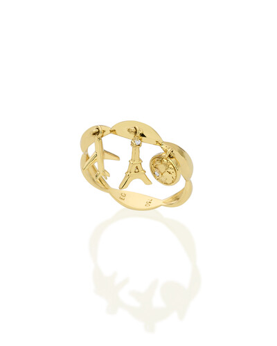 Foto Anel Voyage Diamante | Ouro Amarelo 18k