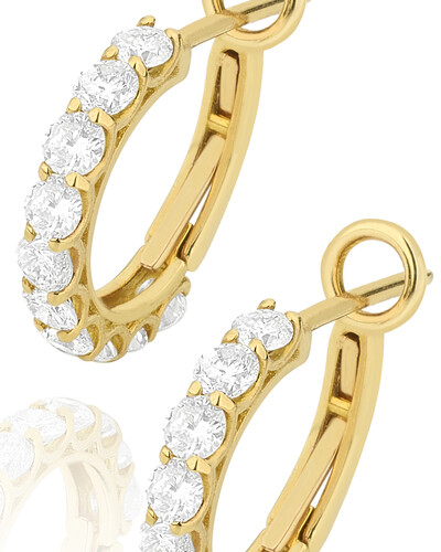 FotoBrinco Argola Diamante | Ouro Amarelo 18K