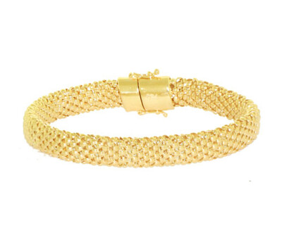 Foto Pulseira Maleável Croco | Ouro Amarelo 18K