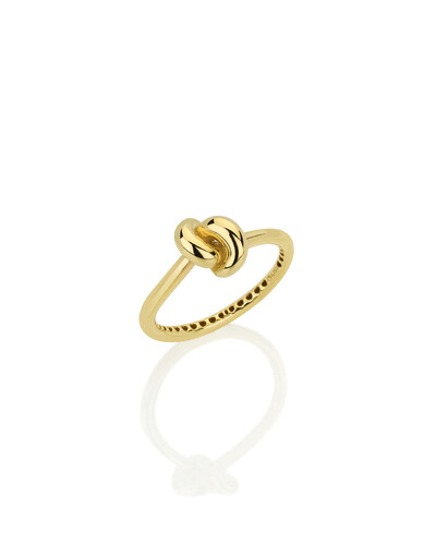 Foto Anel Nó | Ouro Amarelo 18K