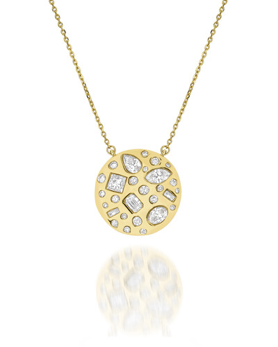 Foto Colar Pingente Redondo Diamante | Ouro Amarelo 18k